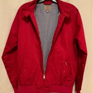 CARHARTT Red Cotton Blend Zip Jacket